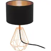 Eglo Carlton 2 Tafellamp - E14 - 30,5 cm - Koper/Zwart