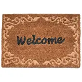 Esschert Design Deurmat kokos relief welcome l40b59