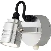Konstsmide Monza Medium 7941-310 LED-buitenlamp met bewegingsmelder (wand) Energielabel: G (A - G) LED LED vast ingebouwd 3 W Aluminium