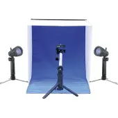 Linkstar Opnamebox Set PBK-50 50x50 Opvouwbaar + 2x50W Lampe