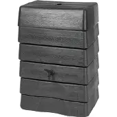 Nature - Regentank - 168L - H89,5 x 58,5 x 39,5cm - antraciet - muurmodel