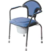 Open sanitaire stoel met hoogteverstelling Marineblauw