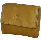 Bear design Compacte Portemonnee met Overslag Cow Lavato Oker Geel