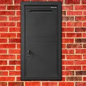 Logixbox Pakketbrievenbus Logixbox Frontbox Uni Inbouw incl. frame - grijs