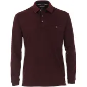 Casa Moda Polo LS Bordeaux Rood