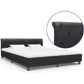 vidaXL Bedframe kunstleer zwart 160x200 cm