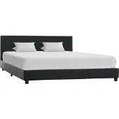 vidaXL Bedframe kunstleer zwart 160x200 cm
