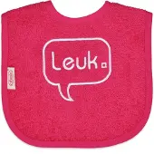 Funnies Slabber Leuk Junior 40 Cm Katoen Rood