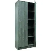 Molecule Rangeerkast ray 2 deuren 4 legplanken lichtgrijs modern