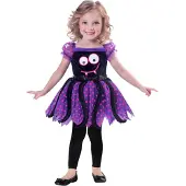 Amscan kinderkostuum Spider meisjes polyester paars jaar
