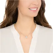 Swarovski Ketting 'Una' zilver