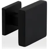 GPF bouwbeslag GPF Vierkante voordeurknop 70x70mm op rozet 53x53x8mm zwart