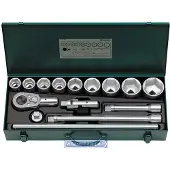 Stahlwille Dopsleutelset | 15-delig 3/4 inch | sleutelwijdtes 32-60 mm | aantal tanden 36 6-Kant | 1 stuk - 96050103 96050103