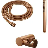 Brauer Edition Badset - Staafhanddouche - Geborsteld Koper PVD - Messing - Kranen, Douchekranen, Handdouches - 7423440862855 - Kranen, Douchekranen, Handdouches