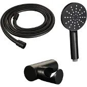 Brauer Edition Badset - Ronde 3 Standen Handdouche - Mat Zwart - Messing - Kranen, Douchekranen, Handdouches - 7423412475434 - Kranen, Douchekranen, Handdouches