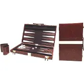 Hot Backgammon bruin 38 x 48 cm Buffalo backgammon Piping bruin 46 x 28 cm unisex