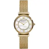 Emporio Armani Emporio Gianni T-bar met diamanten accenten Quartz Ar11321 dameshorloge