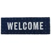 Esschert Design deur x 75,5 cm kokosvezel/PVC blauw