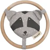 Trixie rammelaar Mr. Raccoon 13 cm katoen/corduroy grijs