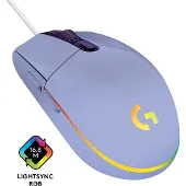 Logitech G203 LIGHTSYNC Gaming Muis Paars