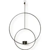 Ferm Living - Hangende Theelichthouder Deco - Rond - Zwart
