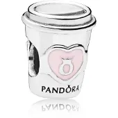 Pandora Jewelry Neem een Pauze Koffiekop Charm - Originele Charm voor Armbanden - Perfect voor Moeder, Zus, Dochter & Meer - Sterling Zilver