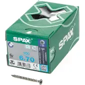 Spax 1197000600703 R 88091 Senkkopf T-STAR Verzonken houtschroef 6 mm 70 mm T-STAR plus RVS A2 100 stuk(s)
