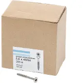 Hoenderdaal Spaanplaatschroef Rvs-A2 Platkop deeldraad Torx TX25 5.0X40/24 | 200 stuks - 0206.30.41601