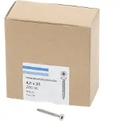 Hoenderdaal Spaanplaatschroef Rvs-A2 Platkop voldraad Torx TX20 4.0X35 | 200 stuks - 0206.30.25403