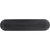 Intersteel Tochtwering ovaal rvs/mat zwart
