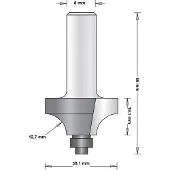 Hikoki 8 Mm Afrondfrees Met Onderlager 38.1X55X12.7 - 754107