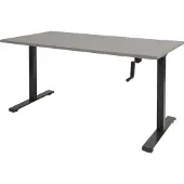 Schaffenburg Dextro Slinger Zit-sta-bureau Rechthoekig T-Voet 1.400 (B) x 800 (D) x 705 (H) mm Melamine