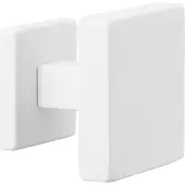 GPF bouwbeslag GPF Vierkante voordeurknop 70x70mm op rozet 53x53x8mm wit