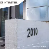 Intersteel Huisnummer 0 Numbra zwart