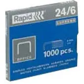 Rapid Standaard Nietjes, 24/6, Roestvrij staal (pak 1000 stuks)