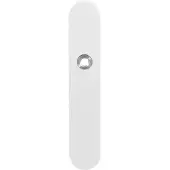 GPF bouwbeslag GPF Gatd rechts langschild afg 218x40x8,5mm PC72 wit