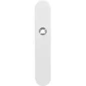 GPF bouwbeslag GPF Gatd rechts langschild afg 218x40x8,5mm PC55 wit