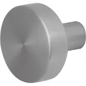 GPF bouwbeslag RVS geborsteld Vlakke knop 52x16mm tbv VH-schilden vast incl. bout M10