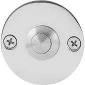 GPF bouwbeslag GPF Beldrukker rond 50x2mm met RVS gepolijst button