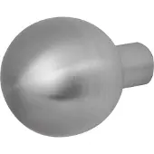 GPF bouwbeslag 9854.09 S4 - Kogel knop 50mm tbv VH-schilden vast incl. bout M10 - RVS geborsteld