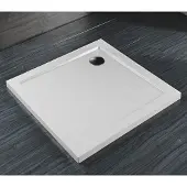 Saniclear Athene vierkante SMC douchebak 80x80cm wit