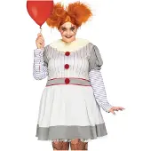 Leg avenue 2 PC Creepy Clown bevat 6 Multicolor Kleur