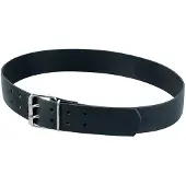 FHB Carsten Leren riem, dubbele doorn Zwart maat 90 cm uniseks