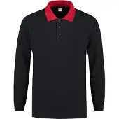 Tricorp 301006 Polosweater Contrast Marineblauw-Rood maat M heren
