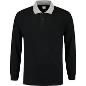 Tricorp 301006 Polosweater Contrast Zwart-Grey maat M heren