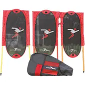 Precision Gratis kick voetbalset + palen (x3) | Maat TU