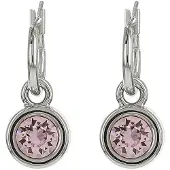 Biba Hang Oorbellen met Swarovski Steentje Rosaline