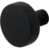 GPF bouwbeslag GPF Vlakke knop 52x16mm tbv VH-schilden vast incl. wisselstift zwart