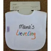 Funnies Witte slab met "Mama's lieveling"