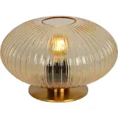 Lucide Tafellamp Virgil - Amber Glas - Diam. 30cm - E27 Fitting